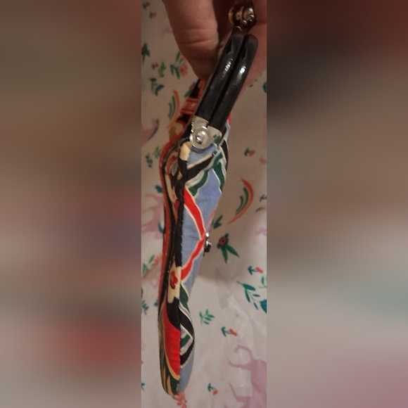 NWOT Vera Bradley Sun Valley Boho Geometic Flap Over Kiss Lock Clutch Purse Bag - Picture 8 of 13